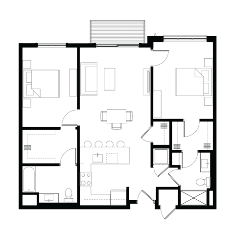 Zen Apartments Rose Quartz Floor Plan